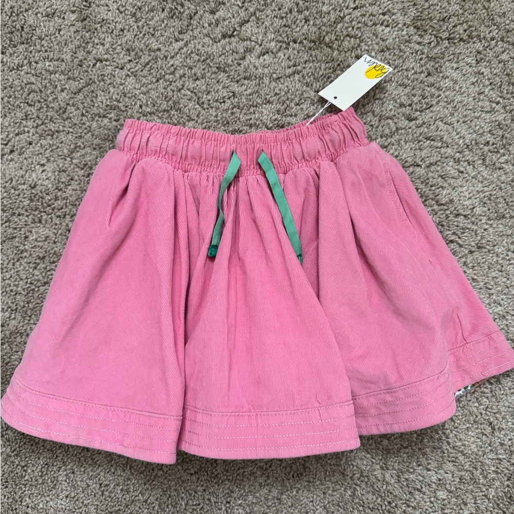 Mini Boden Pink Corduroy Skirt